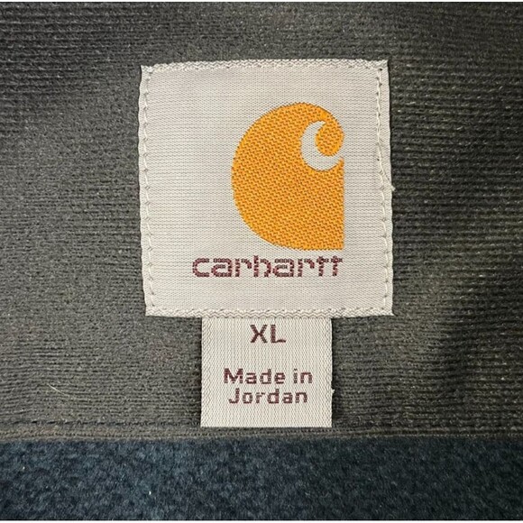 Carhartt Dalton Fleece Jacket 1/2 Zip Men's XL Pull Over Blue Pockets Outdoor - Picture 4 of 8